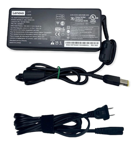 Cargador Original Lenovo 20v 6.75a 135w Thinkpad Rectangular