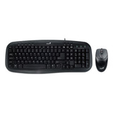 Kit De Teclado Y Mouse Genius Km-200 Español De Color Negro