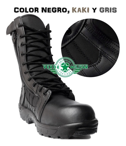 Bota Tacticas Guardia Policia Municipal Estatal Comando Seguridad Privada Uniforme Botas Militar Escolta Vigilantes