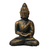 Miniatura Buda Sidarta Cor Bronze Para Terrário 5 Cm Resina