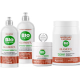 Kit Tutano Vegetal Glamour Biovegetais Cabelos Danificados