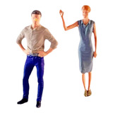 2 Piezas 1/64 Figuras De Mujeres Y Hombres Dioramas Figuras