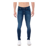 Jeans Pantalón De Mezclilla Caballero Skinny Stone Wash