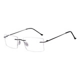 Armação Para Óculos De Grau Parafuso Sem Aro Titânio Unissex