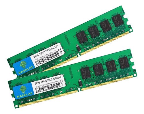 Pc Memoria Ram Rasalas 4g (2x2g) Ddr2 800 Mhz Pc2-6400 Udimm