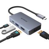 Usb C Hub Docking Station, Adaptador Usb C 4en1 Puertos...