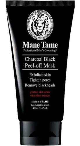 Mascarilla Carbón Activo Puntos Negros Black Head Charcoal Mane Tame 4.8oz 142ml