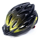 Capacete Bicicleta Rava Space 3 Ciclismo Preto Amarelo Tam M