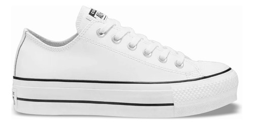 Tenis Converse De Plataforma Lift Blancos Choclo Piel Mujer