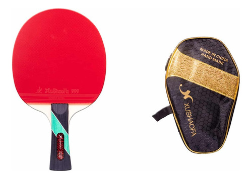 Paleta Ping Pong Tenis De Mesa Xushaofa Pro Con Estuche 6008