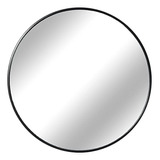 Espejo Redondo Grande Espejo Circular Negro De 42 Pulgadas P
