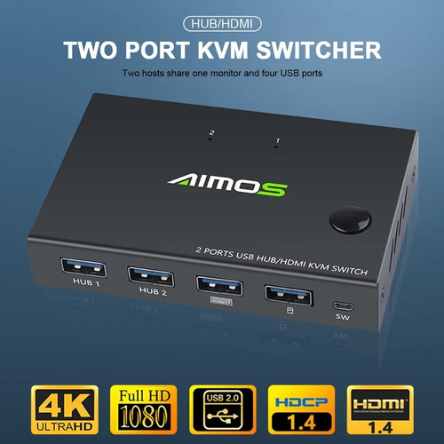 Out 4k Usb Switch Box Kvm Pantalla De Vídeo Usb Interruptor