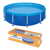 Piscina Estrutural Redonda 4500 Lts Azul - Mor