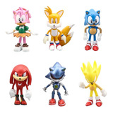 Set 6 Figuras Sonic Juguetes De Coleccion Shadow