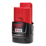 Bateria Ions De Lítio M12 2,0ah 12v Milwaukee 48-11-2659