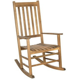 Safavieh Outdoor Living Collection Shasta Mecedora Teak Brow