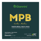 Encordoamento Violao Nailon Giannini Mpb Preto-prata Genwbs