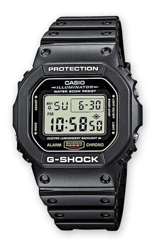 Reloj Casio G Shock Dw5600e Negro Mate Retro Unisex 
