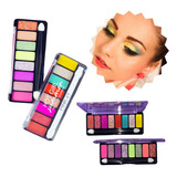 Paleta Sombras 8 Cores Gliter Carnaval Girls Summer Pink21