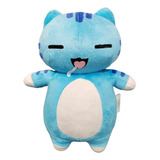 Peluche Gato Gatito Cute Soul Kawaii Azul Envío Gratis 