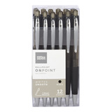 Office Depot - Boligrafos Retractiles De Agarre Suave, Punta