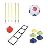 Set De Coordinacion Futbol - Pelota Escalera Bastones Conos