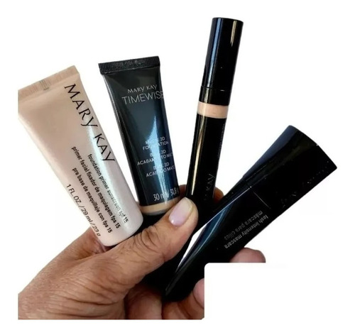 Kit Base Matte 3d + Corretivo + Primer + Mascara Mary Kay