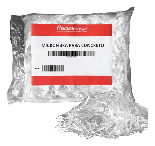 Kit C/ 5 Kg Fibra De Vidro Para Concreto E Reboco Premium