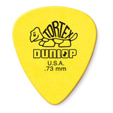 Uñetas Jim Dunlop 418p 0.73 Tortex Std Pack X 12 Color Amarillo Tamaño Mediano