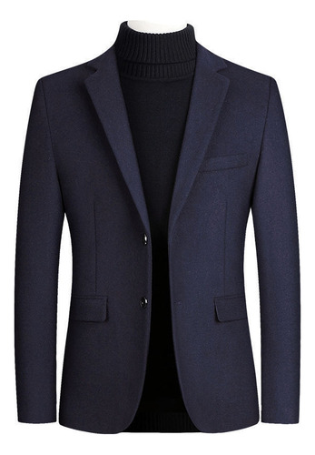 Blazer Casual De Dos Botones Para Otoño E Invierno Para Hombre