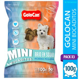 Mini Bocadito Perro Golocan Bajo En Sodio - Pack X3 Unidades