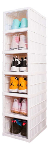 Porta Zapatos Organizador Caja Apilable X6 Niveles