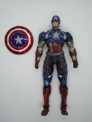 Figura De Capitán América De Marvel Play Arts Kai Ready