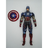 Figura De Capitán América De Marvel Play Arts Kai Ready