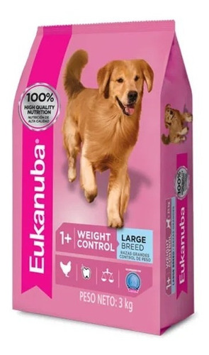  Alimento Eukanuba Weight Control Perro  Large 15 Kg