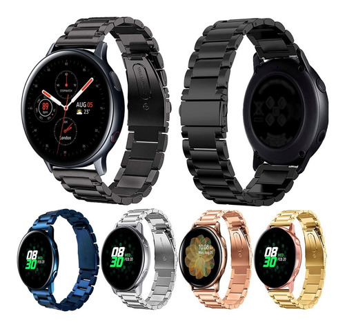 Correa Acero Compatible Con Galaxy Watch Active 1/2 40/44mm