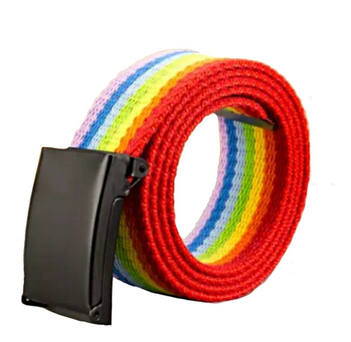 Cinto Arcoíris Lgbt Gay  Colores Cinturón De Tela Pride 