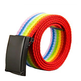 Cinto Arcoíris Lgbt Gay  Colores Cinturón De Tela Pride 