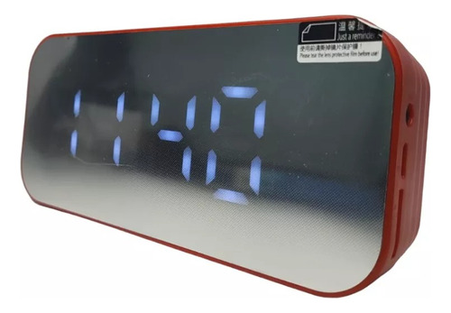 Reloj Despertador Altavoz Bluetooth Micro Sd Usb Recargable