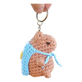 Carpincho Capybara Llavero Amigurumi Artesanal Crochet