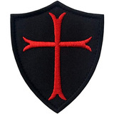 Knights Templar Cruz Escudo Militar Morale Parche De Velcro