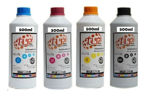 Tinta Para Sublimar Sublimacion Juego Cmyk 500ml Tlp Premium