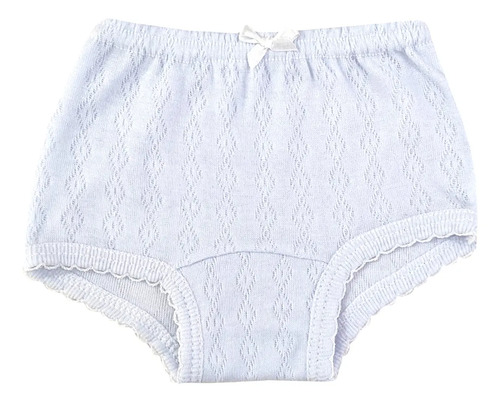 6 Pzas Calzón Pantaleta Algodón Blanco Rombo Niña Estreiia | MercadoLibre