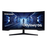 Monitor Gamer Curvo Samsung Odyssey G5 C34g55tww Led 34   Negro 100v/240v