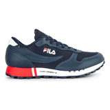 Zapatillas Fila Euro Jogger Tr Azul Rojo Hombre