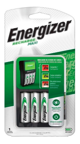 Cargador De Pilas Energizer Maxi + 8 Pilas Aa 2000mah