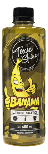 Toxic Shine Shampoo Banana Ph Neutro 600cc Potencia Brillo