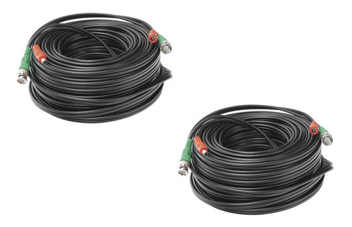 Cable Coaxial Siames Armado Epcom 30m Video Energia 2 Pzas