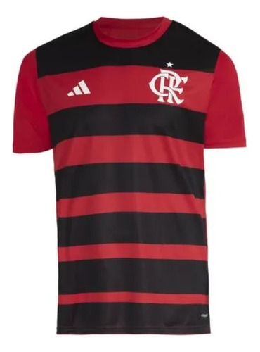 Camiseta Flamengo Infantil Fan Jogo 1 adidas 2024 Iv1068