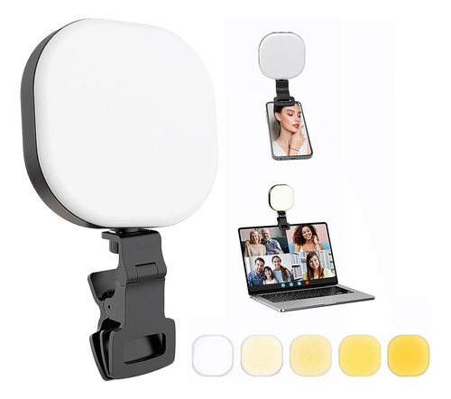 Luz Led For Selfies Recargable Usb-c, Luz For Teléfono Cel